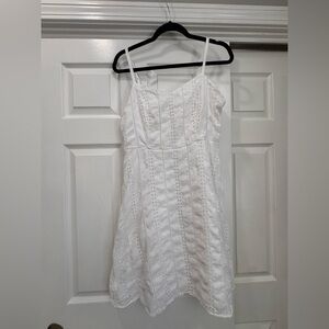 Old Navy White eyelet cami dress Large smocked back